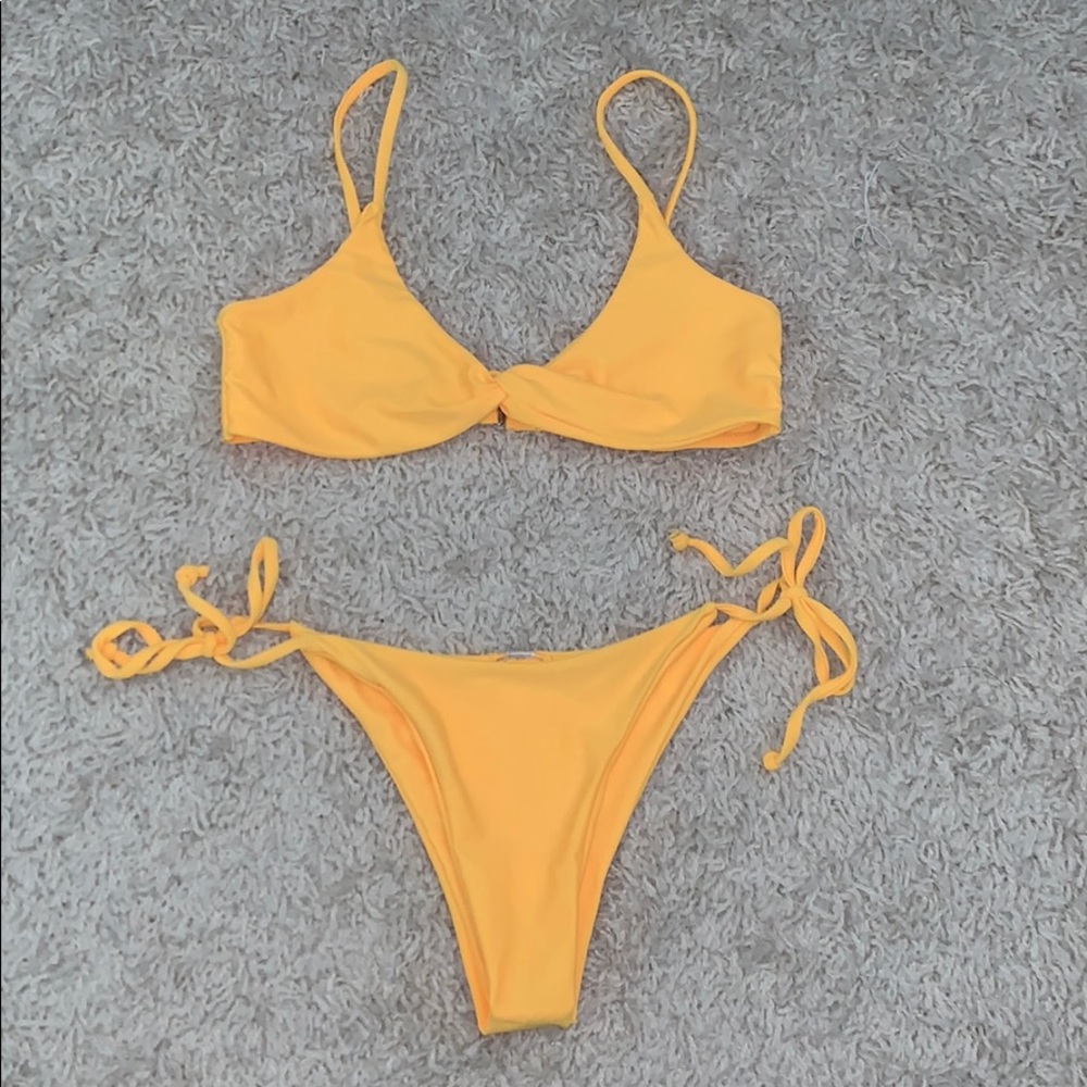 yellow bikini
